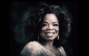 Illustriertes Porträt von Oprah Winfrey