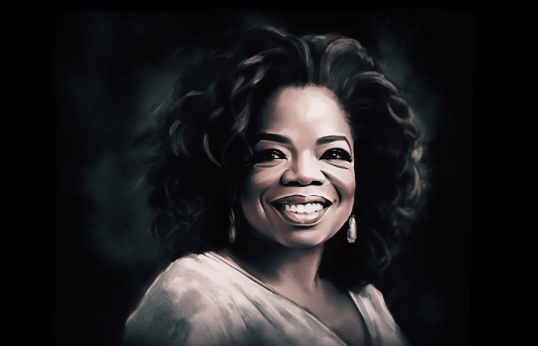 Illustriertes Porträt von Oprah Winfrey
